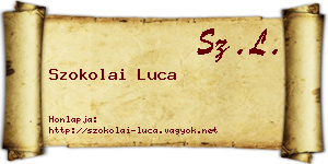 Szokolai Luca névjegykártya